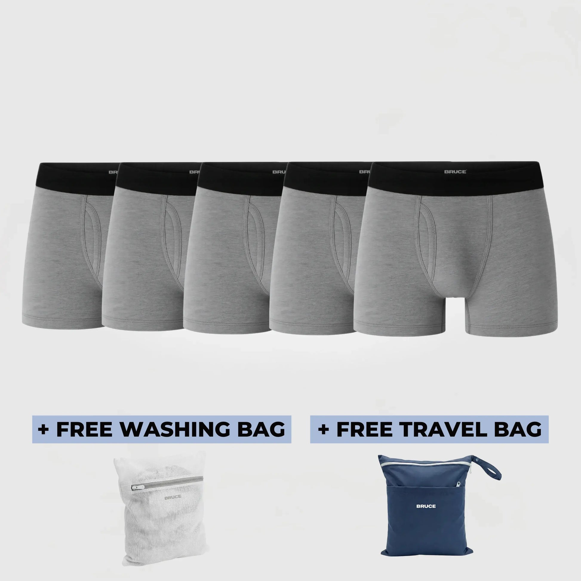 Bruce's Signature Leakproof Boxers (5-Pack)