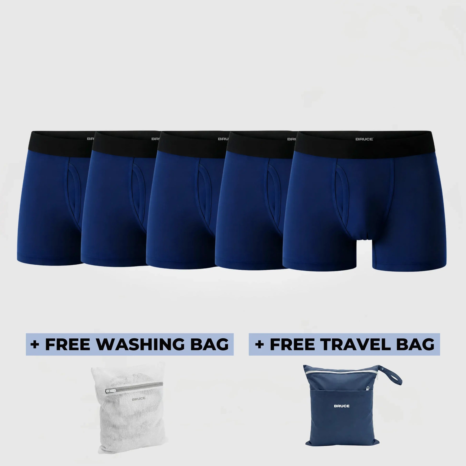 Bruce's Signature Leakproof Boxers (5-Pack)