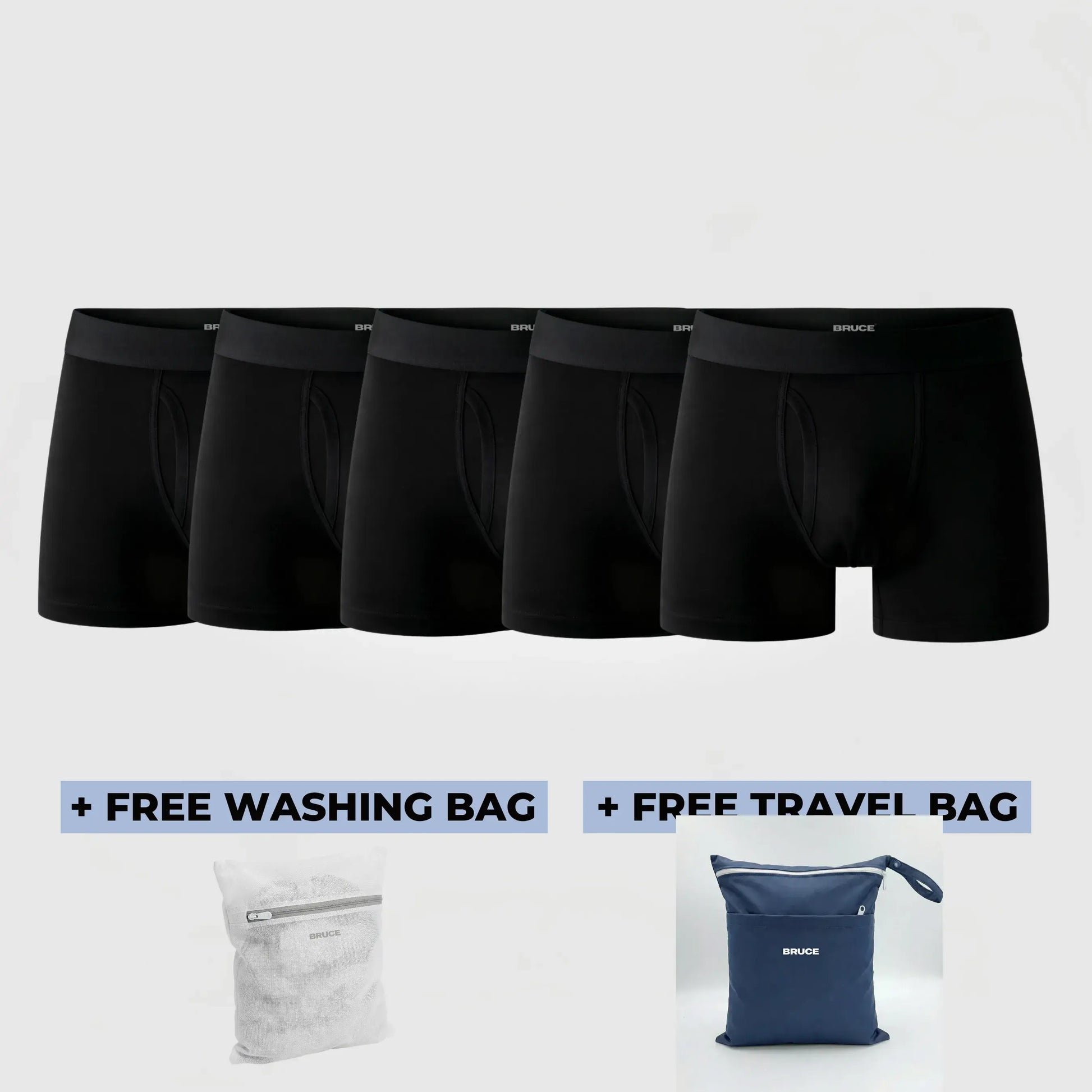 Bruce's Signature Leakproof Boxers (5-Pack)