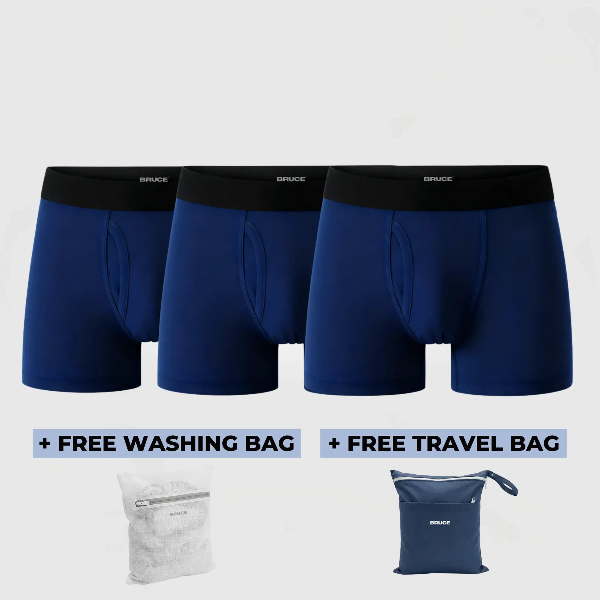 Bruce's Signature Leakproof Boxers (3-Pack)