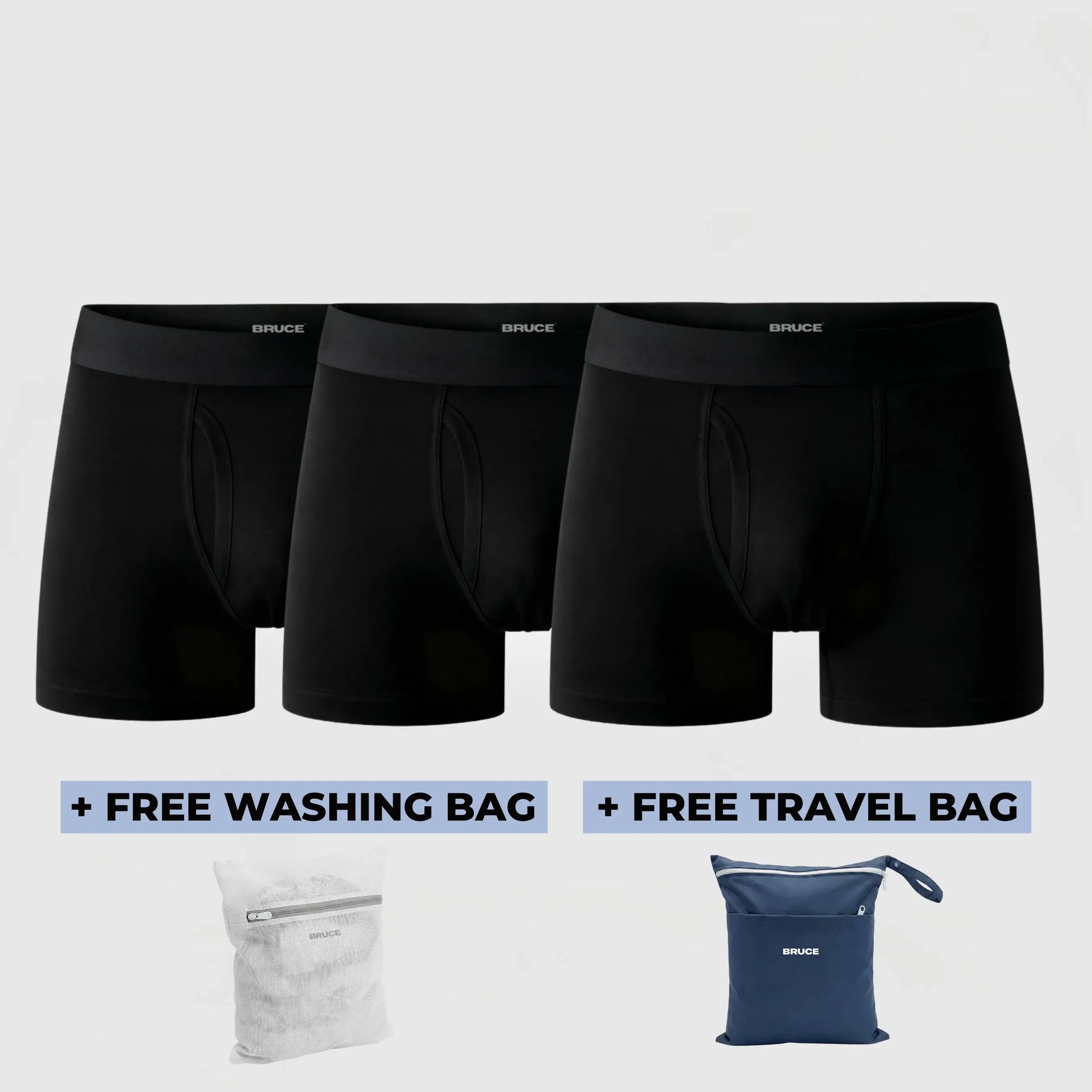 Bruce's Signature Leakproof Boxers (3-Pack)