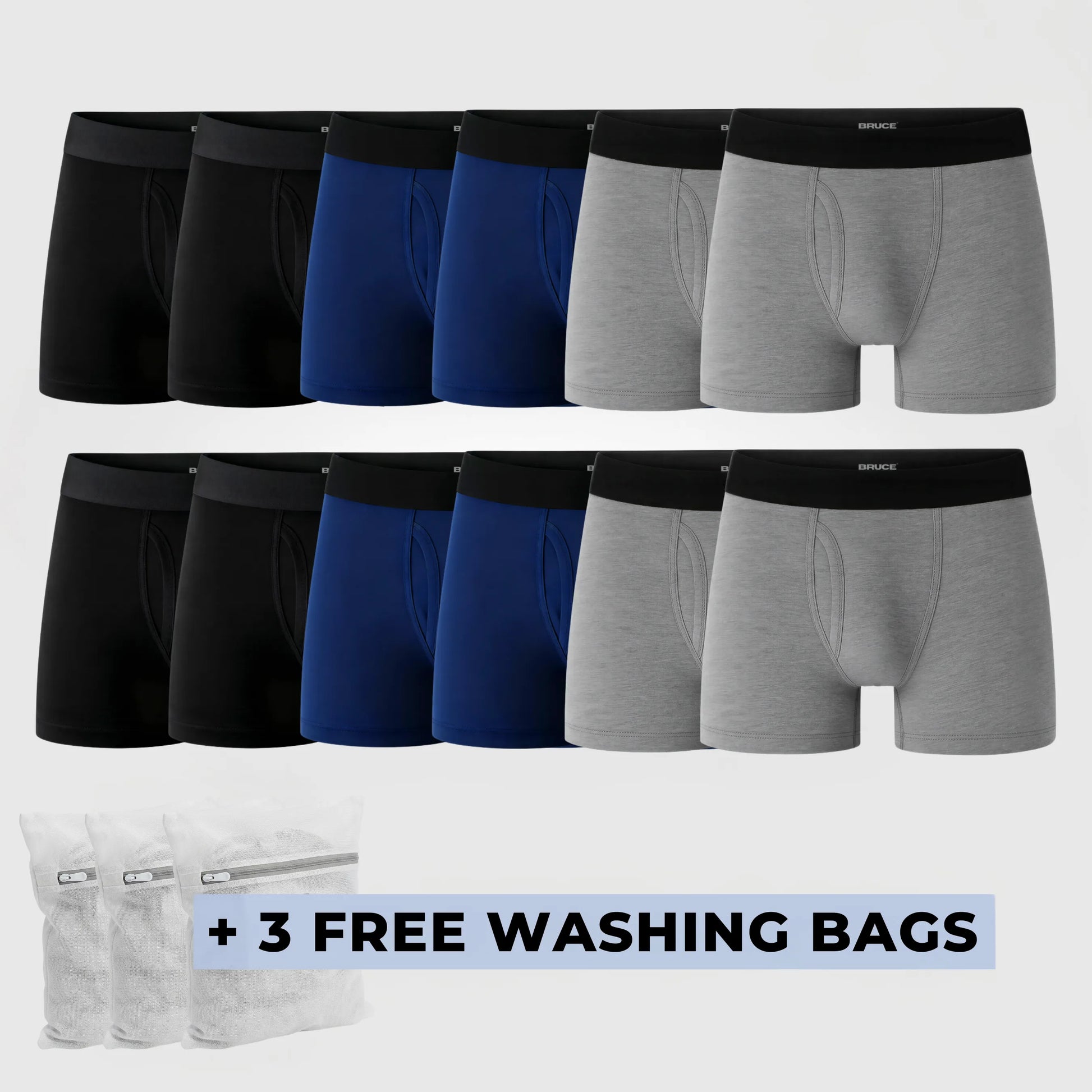 Bruce's Signature Leakproof Boxers (12-Pack)