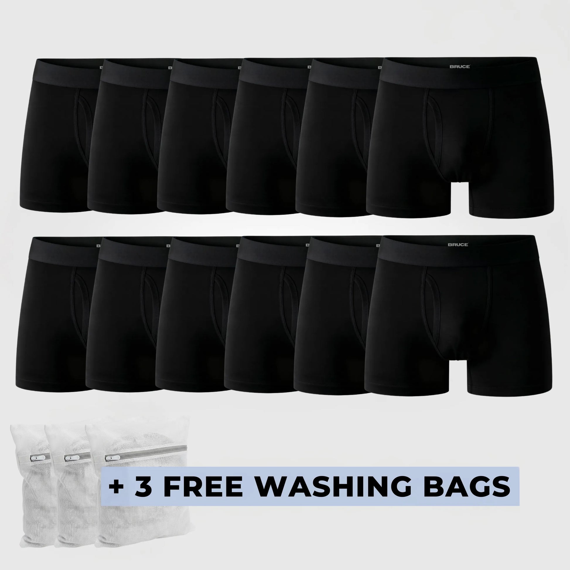 Bruce's Signature Leakproof Boxers (12-Pack)