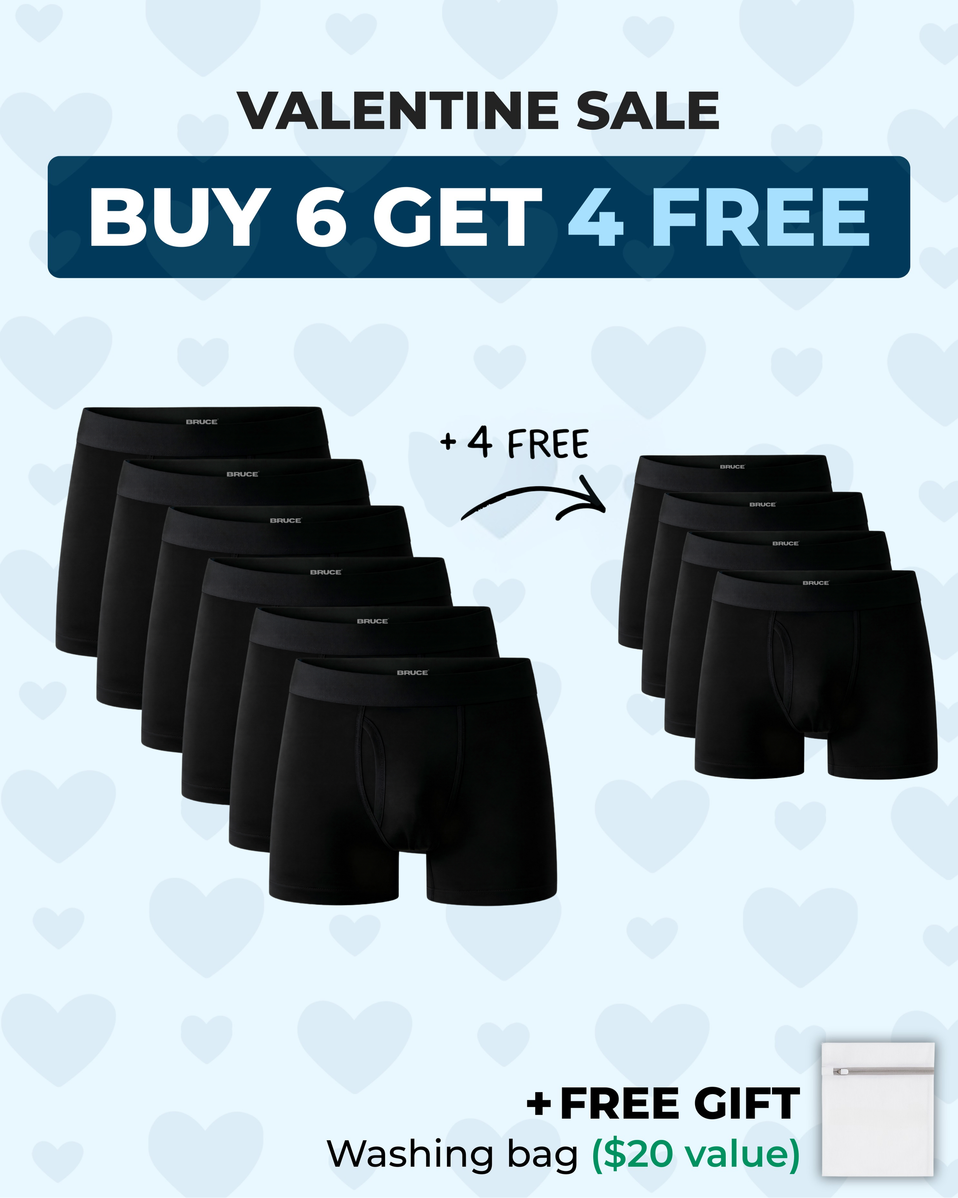 Bruce's Signature Leakproof Boxers (6+4 FREE)