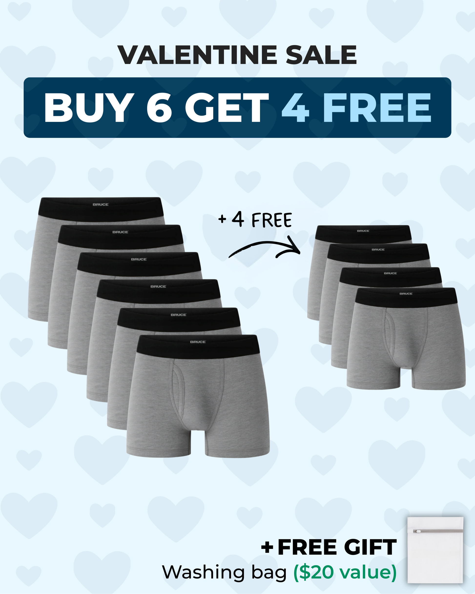 Bruce's Signature Leakproof Boxers (6+4 FREE)