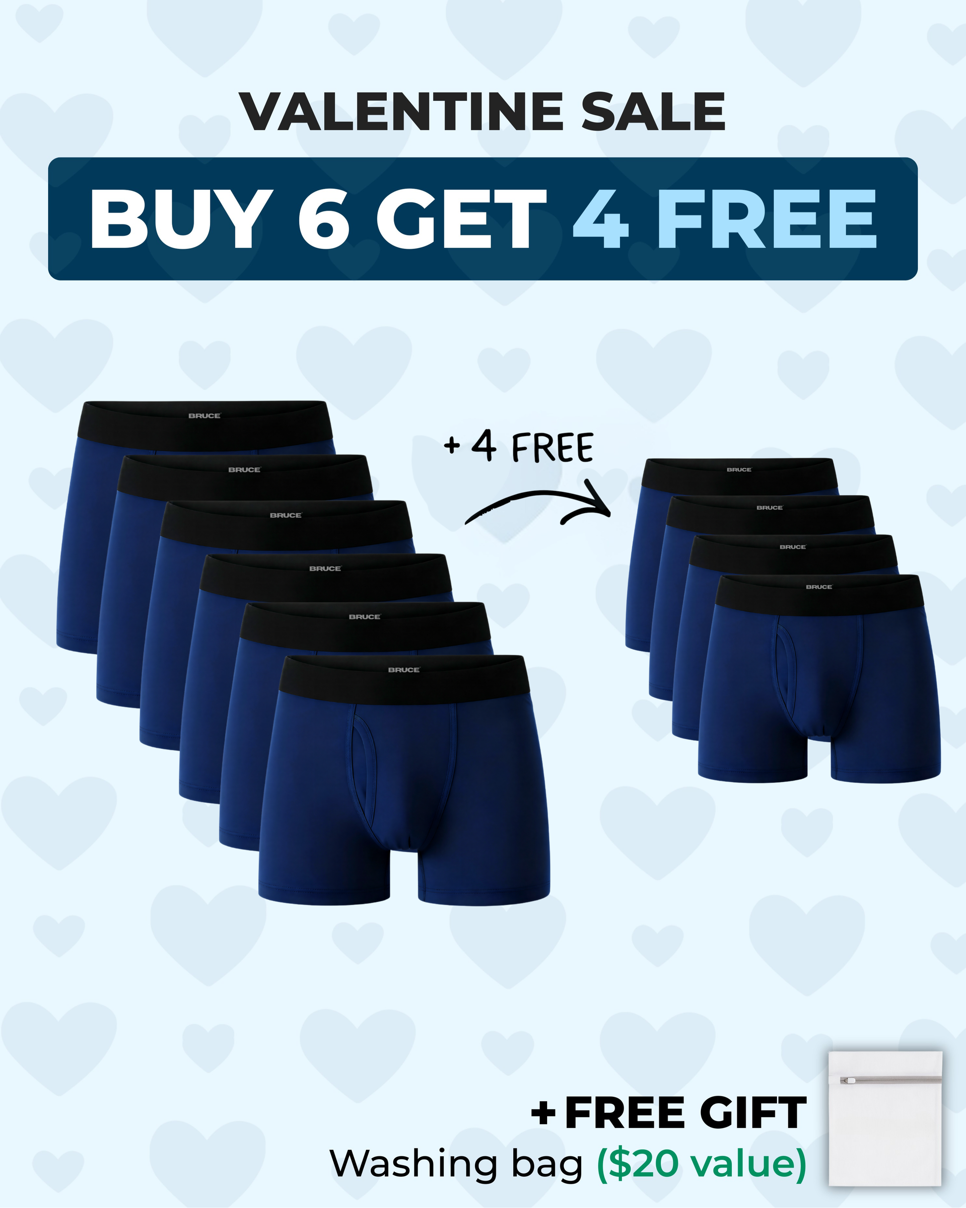 Bruce's Signature Leakproof Boxers (6+4 FREE)