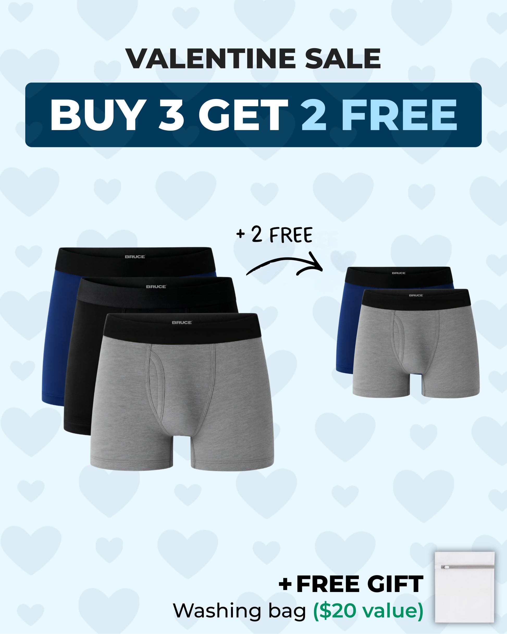 BRUCE© Signature Leakproof Boxers