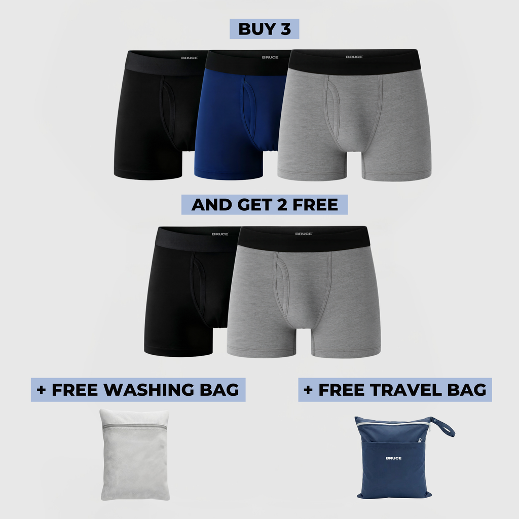 Bruce's Signature Leakproof Boxers (3+2 FREE)